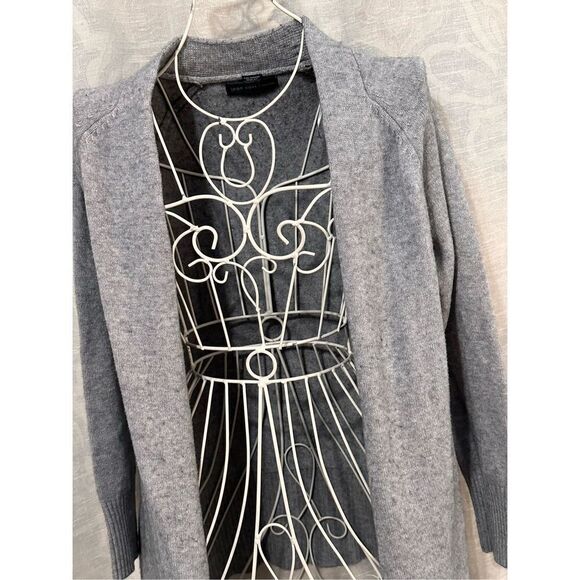 Nice JOAN VASS Heathered Open Front Long Line Cardigan size small Great Conditio - Picture 2 of 4